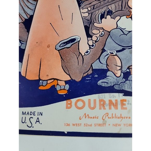 1937 Whistle While You Work Sheet Music Snow White and the 7 Dwarfs Walt Disney - Picture 5 of 8